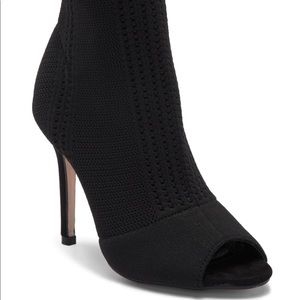 Catherine Malandrino Open Toe Knit Sock Bootie
